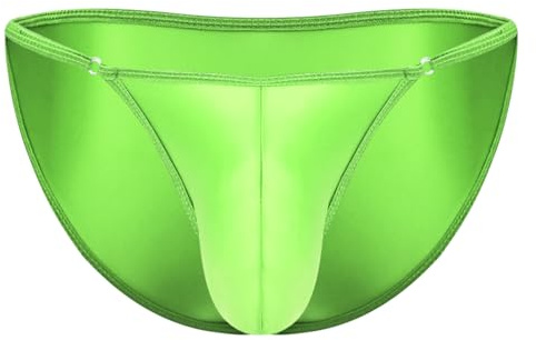 Xnihocha Herr tanga underkläder tangas trosor crossdresser nattkläder slip ouvert wetlook män stringtrosa pyjamas sissy underkläder klubb, Fluorescerande grön, one size