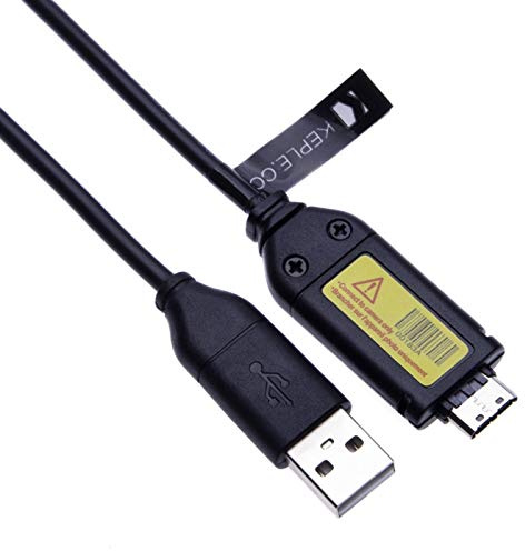 Cargador USB y Cable de Sincronización de Datos Compatible con Cámaras Digitales Samsung EX, L, WB, S, SL, ST, SH, P, Serie PL | SUC-3 SUC-5 SUC-7 Transferencia de Datos y Cable de Carga