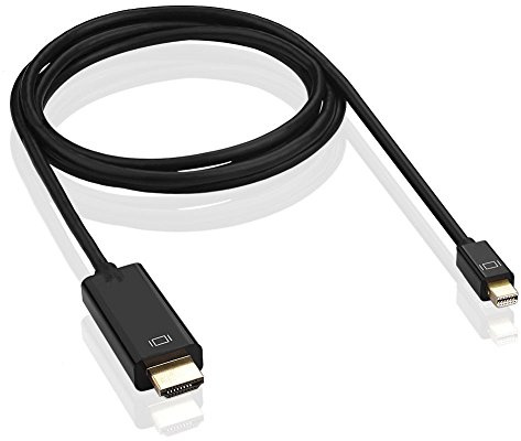 KUYIA Thunderbolt Mini Displayport DP vers HDMI câble Adaptateur convertisseur Audio vidéo HDTV câble pour Apple MacBook Pro,MacBook Air,iMac,Mac Mini,Microsoft Surface Pro,Lenovo ThinkPad