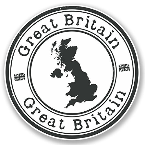 2 x 20cm/200mm GB Great Britain UK Vinyl Sticker Decal Laptop Travel Luggage Car Bike Sign Fun #4153