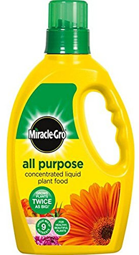 2 X Miracle-Gro All Purpose Concentrated Liquid Plant Food Bottle, 1 L