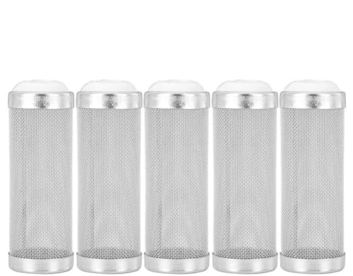 5 STK. Edelstahlfilter Fisch Garnelen Sichere Schützen Warenkorb Aquarium Luftpumpen Rückschlagventile Shrimp Schutz Filter Mesh Net(12mm)