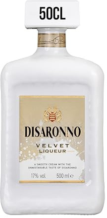 Disaronno Velvet Cream Liqueur | 50cl | 17% vol | Italian Cream Liqueur Inspired by the Iconic Disaronno Originale Taste, Notes of Vanilla and Almond | Gluten Free | Great On The Rocks or in Cocktails