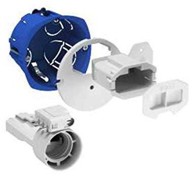 boite cloison sèche - schneider multifix - applique - dcl + douille e27 - couvercle affleurant