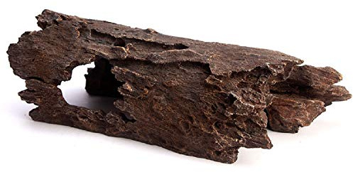 Orchid Valley Reptile Hide, Fish Tank Accessories. Medium 10 Hollow Log for Aquarium, Lizard Hide Tank Decoration, Natural Looking Habitat or Betta Fish Tank Decoration for Hiding