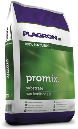 Plagron Promix 50 L 100% Natural substrat Dünger Erde Anzucht Grow Bloom