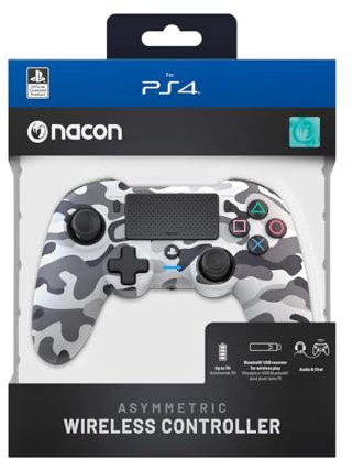 Manette sans fil asymetrique Nacon pour PS4 Camouflage gris
