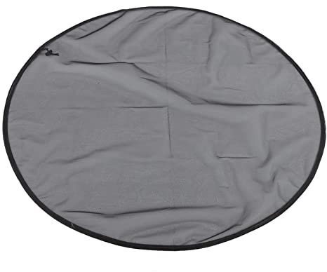 Pilipane Rain Barrel Mesh Cover, Water Butt Net Adjustable,Black Mesh Adjustable Protective Cover with Drawstring, Anti Insect and Leaves Falling for for Home Outdoor Garden Water Catchment Bucket