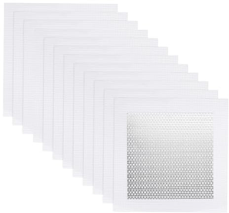 QUARKZMAN Parche de Reparación de Pared de Aluminio 6 x 6 Malla de Fibra de Vidrio Autoadhesiva sobre Placa Galvanizada 30 Unidades