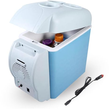 BesBet Mini Congelateur Portatif, 7.5L, Voiture 12v,Faible Bruit Petit Frigo Pas Cher, Fonction Refroidissement Et Chauffage Petit Frigo Pas Cher, pour Tous Les VéHicules 12v