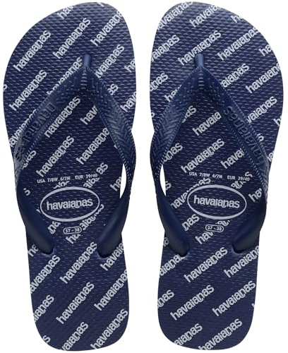 Havaianas Top Logomania Essential Unisex - Adulto FlipFlop Navy Blue 37 EU
