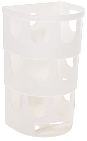 DECHOUS Soporte para Bolsas de Basura Diseño Multiagujeros de Plástico Blanco, Fácil de Instalar 15 Orificios para Almacenamiento en Cocina