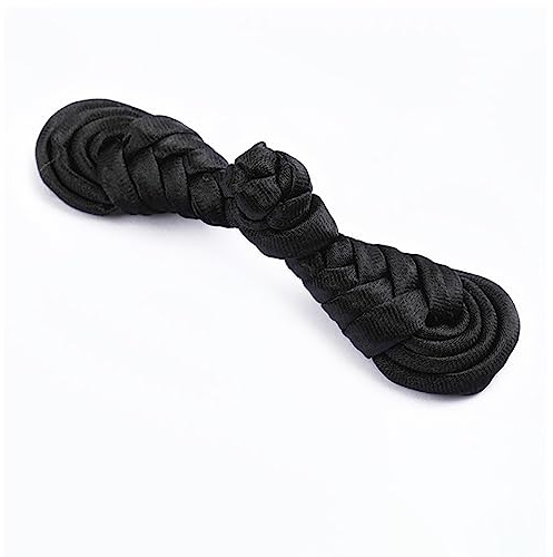 Anevous 10 Stück chinesische Knoten Froschknöpfe, Verschluss Nähknöpfe, Nähverschlüsse Befestigung, Cheongsam Knöpfe für Pullover, Umhang, Mäntel, Strickjacke und Kostüme,Schwarz