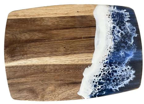 OSOLADY Tagliere in Legno per Bistecche e Verdura, Tagliere da Cucina Multiuso Design Irregolare, per Preparare Carne, Frutta e Formaggi a Casa