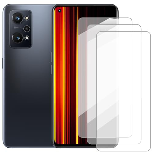 Protector de pantalla compatible con Realme GT Neo 2(6.62 pollici) [paquete de 3] película protectora de vidrio templado adecuado para Realme GT Neo 3T