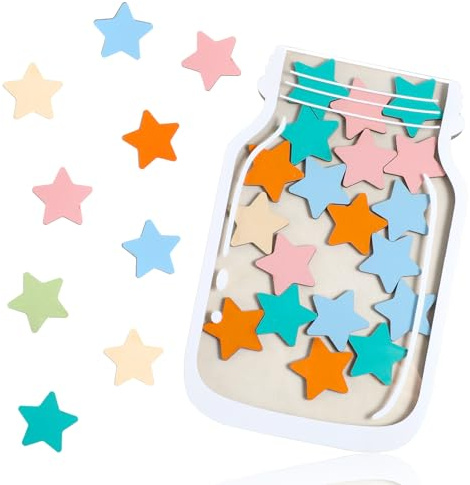 DIVINA VITAE Stern Belohnungsglas Kinder Belohnung Gläser Mit 25 Sterne Und Holzhalter Belohnungssystem Klassenmanagement Tools Belohnungs Klassenzimmer Hause Zur Belohnung Von Kindern Gutes Benehmen