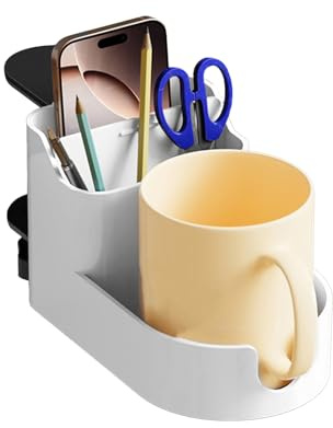 Clamp Cup Holder - Mug Holder | desk cup stad | desk mug for table, clip on tumbler tool for table boat stroller Walker, Non Slip Clip On tumbler stand for Dining Room Restaurant School Dormitory