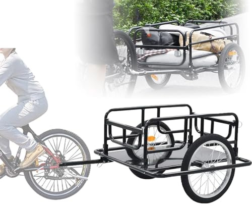 Universeller Fahrrad-Lastenanhänger mit strapazierfähigem, faltbarem Design, hohe Tragfähigkeit für effiziente Transport- und Aufbewahrungslösungen