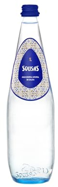 Sousas STILL silica-rich mineral water in 6x1L GLASS bottles