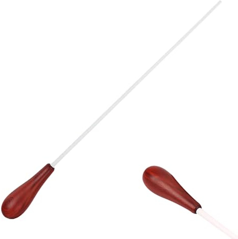 Taktstock für Dirigenten – Holzgriff – Leitstab | Ergonomischer Fiberglas-Taktstock für Orchester, Chor, Band, Marsching, Schlagzeug | Leichte professionelle Schlagstöcke für Kinder, Erwachsene