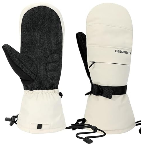 Harssidanzar Guantes Snowboard Polar Cortavientos KM061EU Beige M