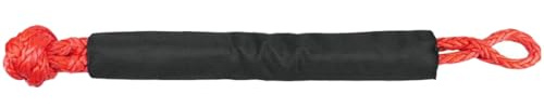Didiseaon Corde de Récupération Manille Souple Rouge, Kit de Remorquage Tout Usage 1 Pièce, Résistant PE pour VTT, Utv, Accessoires de Récupération Extérieure Robuste et Polyvalent