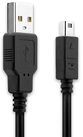 subtel Câble System Connector vers USB A Charge et Data Compatible avec Nintendo DSi/DSi XL / 2DS / 2DS XL / 3DS / 3DS XL 2.0 1A PVC Noir 1m Console Manette Gaming