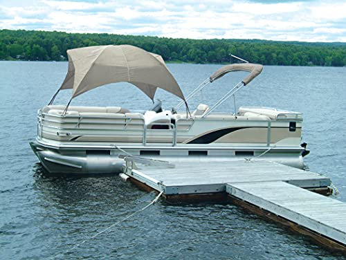TAYLOR MADE PRODUCTS Pontoon Easy-Up Shade 8'L x 102 W x 50 H Black For Additional Shade on Pontoon Boat