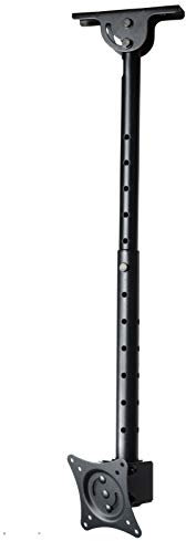 VideoSecu ML405B2 LCD LED UHD Monitor TV Ceiling Mount for Most 19 22 23 24 26 27 28 29 32 39 42 Flat Panel Display with VESA100x100, 75x75, Fit Flat and vaulted Ceiling M0B