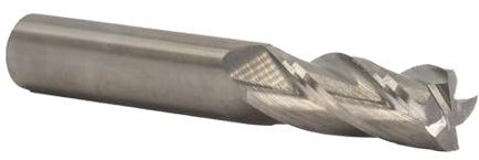 Drill America 7/16 Carbide 4 Flute Single End End Mill, MMO Series