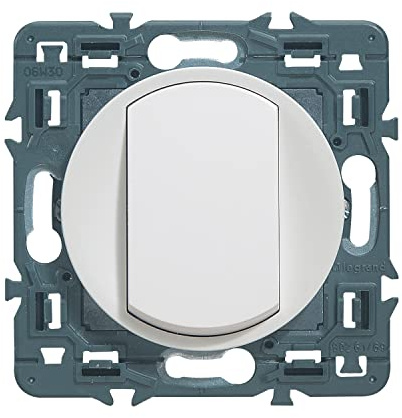 Legrand - Interrupteur ou va-et-vient doigt large Céliane Soft - 10A - Blanc