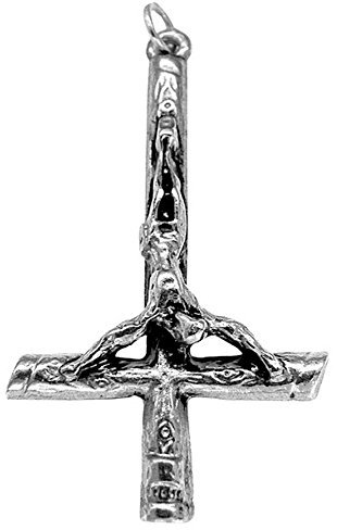 Germanenschmuck Inverted Cross Anhänger (Kettenanhänger in Silber) | 925 Sterling Silber Veredelung
