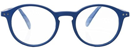 IZIPIZI Shape D Lesebrille +2,5 Dioptrie aus Kunststoff in der Farbe Navy Blue Soft, Maße: 14,2cm x 13,8cm x 4,8cm, LMSDC03_25