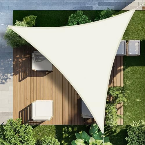 LOVE STORY Vela ombreggiante Triangolare 5x5x5m Impermeabile UV95%