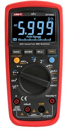 Professionelles Digitalmultimeter [UNI-T UT139S] mit echter RMS-Spezifikation und CAT III 600V-Schutz, mit schwarzen EBTN-Display