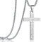 Rehoboth Stainless Steel Lord's Prayer Cross Pendant Necklaces Bible Verse for Men or Women Chain 24 Inch Black Gold Silver, Metal, No Gemstone