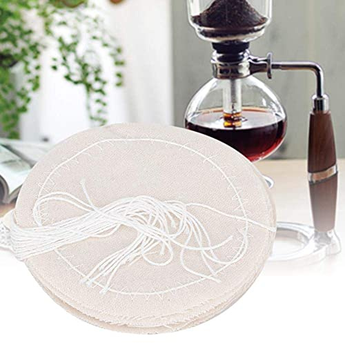 10 pièces Filtres à Café de Rechange en Tissu en Coton Réutilisable à La Maison