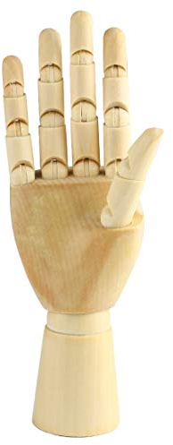 Larcele Hölzerne Menschliche Händ Gliederpuppe Modell Zeichnungs Modell MSMX-03 MEHRWEG (Rechte Hand, 7 Zoll)