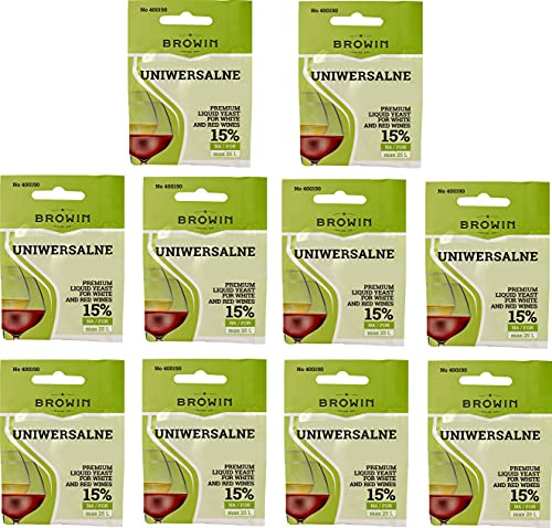 10 x 20ml Weinhefe Gärhefe - flüssig Hefe Reinzuchthefe Gärung Obstwein Hefe Universalhefe