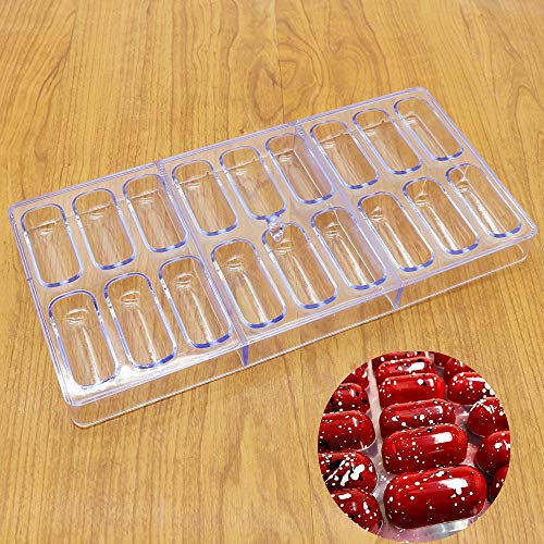 Zylindrische Schokoladenform mit 18 Löchern – 18 Löcher zylindrische Mousse-Kuchenform – 1 Stück