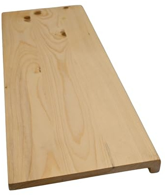 Hilwood - Fensterbank Renovierungsstufe Treppenstufe 20 mm Fichte, geölt o. natur (Breite: 30 cm, geölt, Länge: 100 cm)