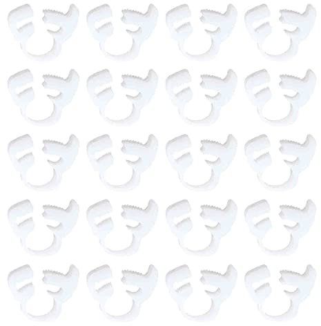 BokWin 20PCS 3/8 Heavy Duty Speedy Double Snap Grip Nylon Hose Clamps Several Ratcheting Adjustable Clamp