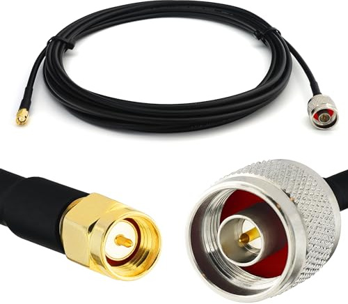 RANGEFUL N Maschio a SMA Maschio Cavo coassiale 7m 50ohm RG58 prolunga 7 metri a bassissima perdita per LTE Antenna esterna 4G 5G Modem Amplificatore GSM Router WIFI Ripetitore cellulare