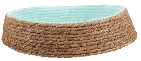 GRIRIW Rattan Pet Nest Round Bed for Cat Woven Pet Bed Warm Cat Sleeping Nest