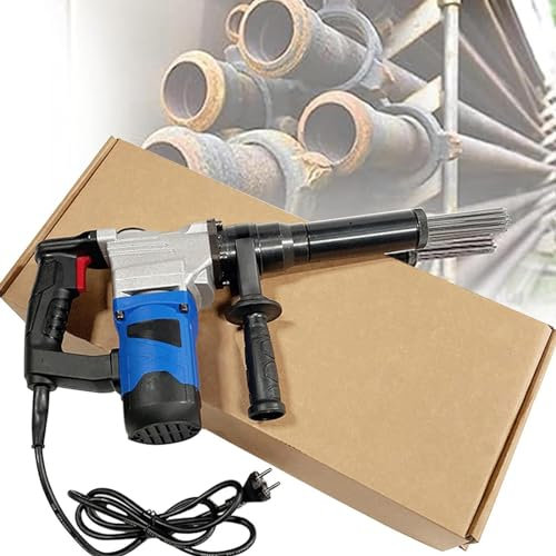 URJWAN Pistolet De DéRouillage à Aiguille éLectrique, Pistolet De DéRouillage à Aiguille éLectrique 1100 W, DéTartreur à Aiguille Portatif, Machine De Nettoyage Antirouille,110V