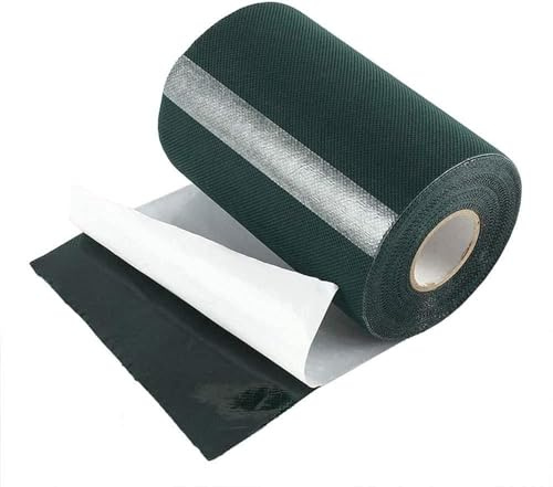 Alongen Cinta de unión para césped artificial, autoadhesiva, unión de cinta de hierba artificial, fijación de cinta sintética, tela no tejida de PVC para colocar hierba de jardín o balcón, 15 cm x 10