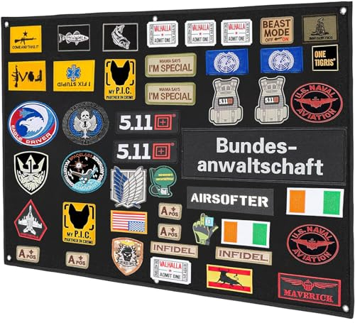 110x70cm Patches Klett,Kletttafel Patches Klett,Wand Klettfläche Klettmatte,Taktisches Patch-Display-Board,Wand Taktisch