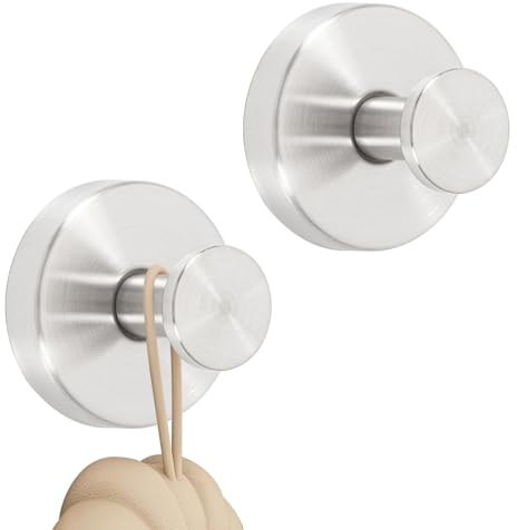 Bafiwu 2 Stück Saugnapfhaken, Saugnapf Haken Badezimmer Saughaken extra stark Saugnäpfe Gewinde Hooks Handtuchhaken Bademantelhaken(Schwarz*2) (Silbrig*2)