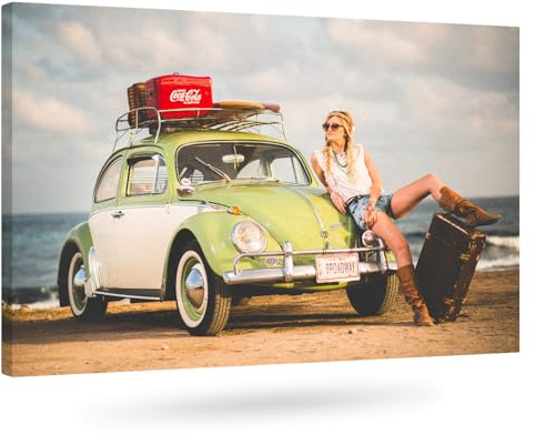 colorland. Leinwand Bilder mit eigenen Fotos 100x70 (Querformat) personalisiert Bild Leinwandbild personalisiert Kunstdruck Personalisierbares Geschenk
