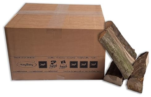 Eichenholz | 100% Eiche Brennholz Ofenfertig | Holz für Kamin und Feuerschale | Lagerfeuer und Grill | Feuerholz Trocken (5 kg)
